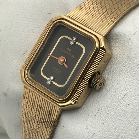 Hamilton Accessories - Hamilton Swiss Ladies Watch Vintage Gold Tone
